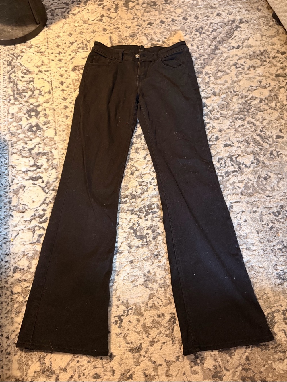 H&M Black Flared Jeans - Mid Rise